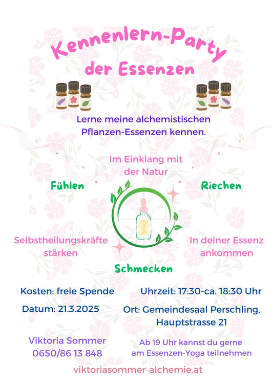 Kennenlernparty der Essenzen